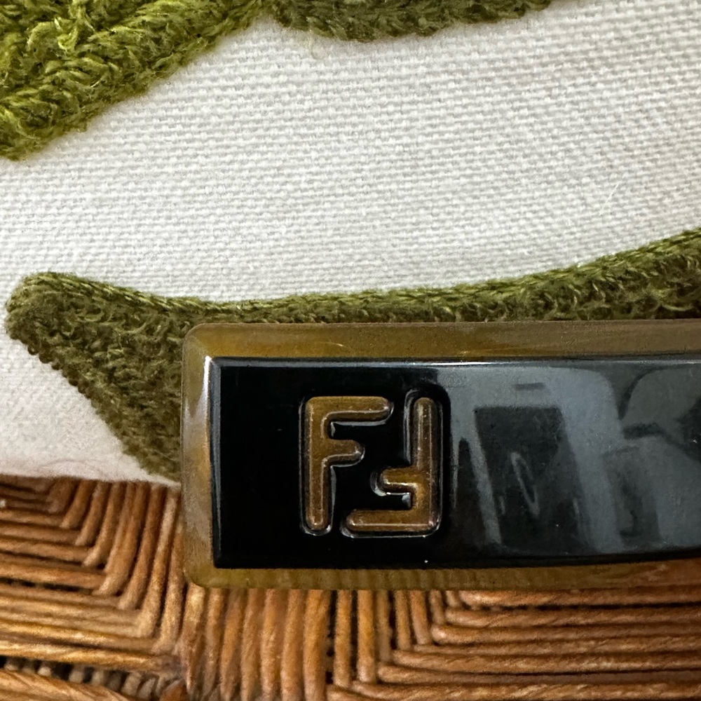 Fendi Black Vintage Hair Accessory